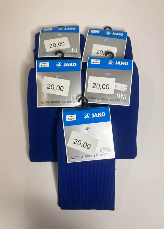 5 par JAKO fodboldstrømper i blå