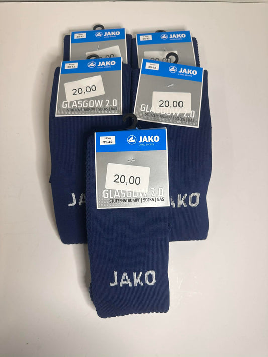 5 par JAKO fodboldstrømper i mørkeblå