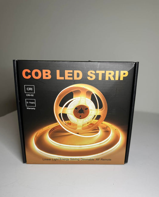 COB LED lysstribe med fjernbetjening og dæmpning