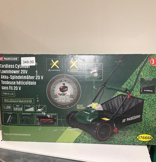 Parkside Cordless Cylinder Lawnmower 20V