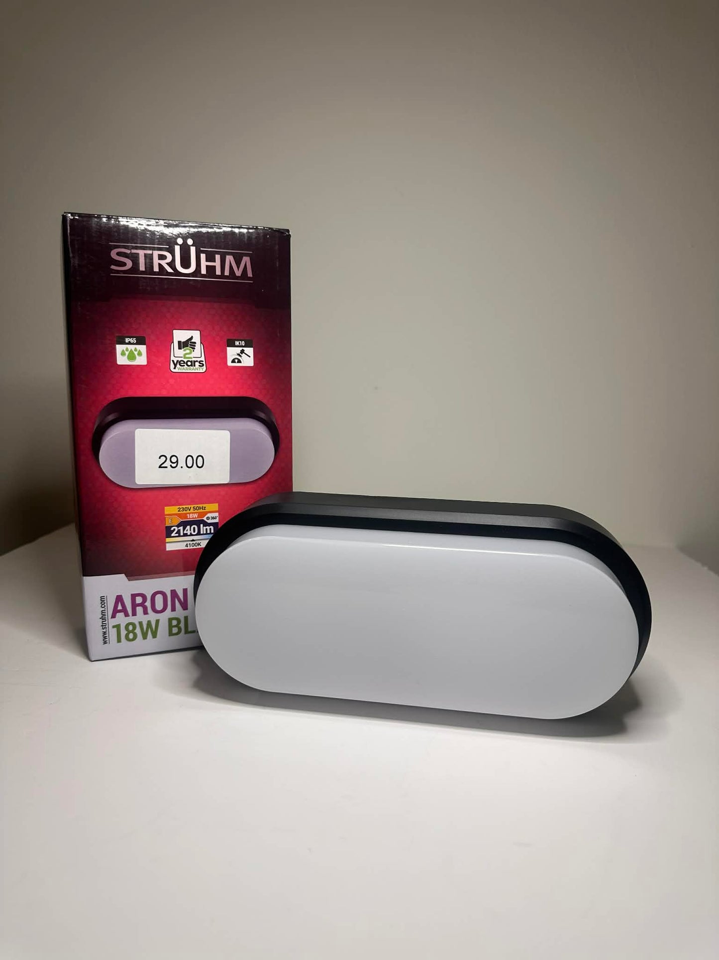 STRÜHM ARON LED væglampe 18W